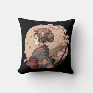 Cojín Decorativo Bella Geisha Geiko Geigi Cherry Blossom Sakura