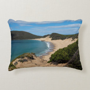 Cojín Decorativo Bella playa de Crescent Bay Tasmania Australia