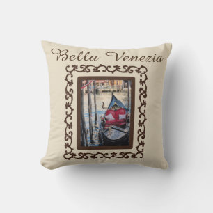 Cojín Decorativo Bella Venezia Gondola Italia Souvenir