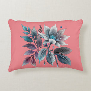 Cojín Decorativo bellas hojas y flores