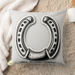 Cojín Decorativo "Belleza Blanco Negro"