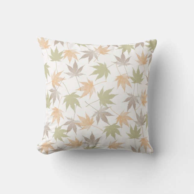 Cojín Decorativo Belleza de hojas de otoño (Anverso)