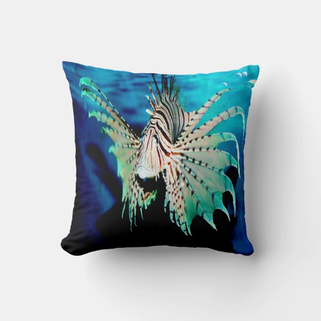 Cojín Decorativo Belleza de Lionfish (Anverso)