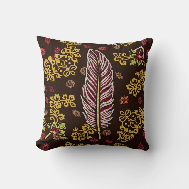 Cojín Decorativo Belleza de plumas (Anverso)