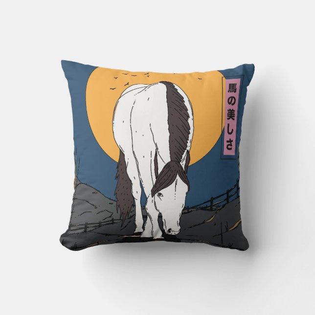 Cojín Decorativo Belleza de un Caballo (Anverso)