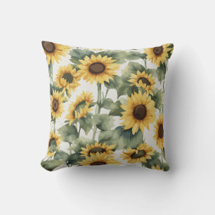 Cojín Decorativo Belleza eterna   Artista de girasoles acuáticos
