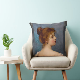 Cojín Decorativo Belleza italiana por Eugen von Blaas