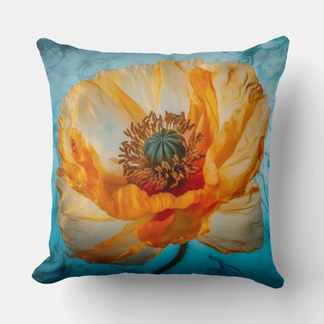 Cojín Decorativo Belleza naranja (Anverso)