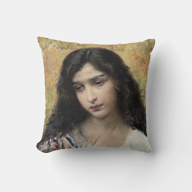 Cojín Decorativo Belleza rusa (por Konstantin Makovsky) (Anverso)