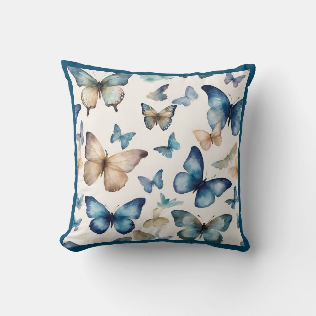 Cojín Decorativo Bellezas de Mariposas (Anverso)