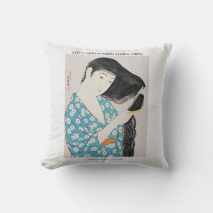 Cojín Decorativo Bellezas femeninas japonesas - Goyō Hashiguchi