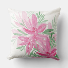 Cojín Decorativo Bello arte veraniego floral acuático