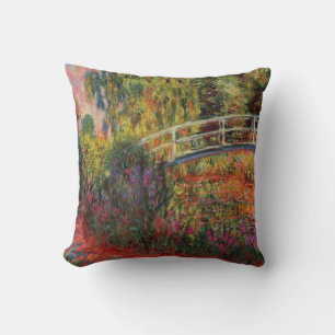 Cojín Decorativo Bello Artes japonés de Monet de la charca del