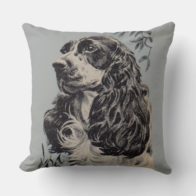 Cojín Decorativo bello cocker spaniel (Anverso)