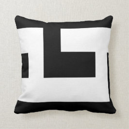 Cojín Decorativo Bello negro y blanco moderno 2
