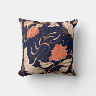 Cojín Decorativo Bellos pétalos de estilo antiguo chino