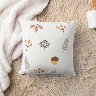 Cojín Decorativo Bellotas y Bayas de Otoño