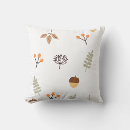 Cojín Decorativo Bellotas y Bayas de Otoño