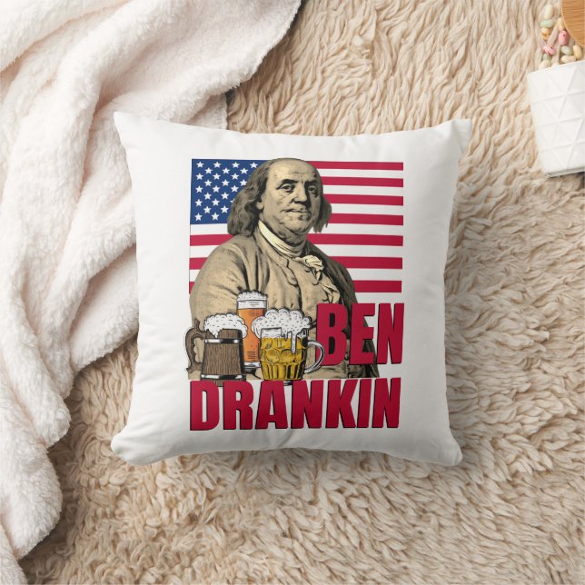 Cojín Decorativo BEN DRANKIN 4 de julio (Manta)