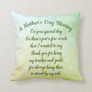 Cojín Decorativo Bendición del día de madre