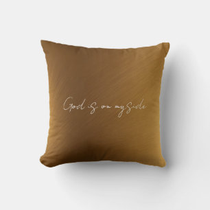 Cojín Decorativo Bendición Inspiradora Dorada