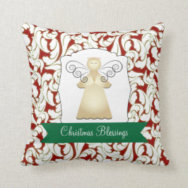 Cojín Decorativo Bendiciones de navidades con Ángel