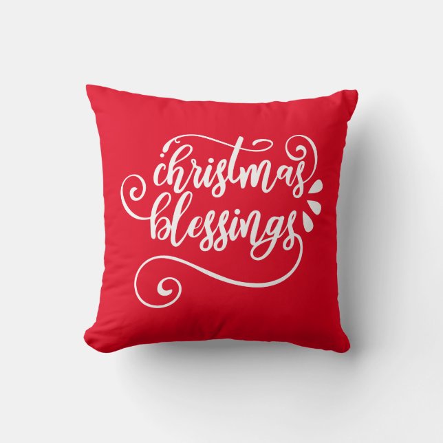 Cojín Decorativo Bendiciones de Navidades reversibles (Anverso)