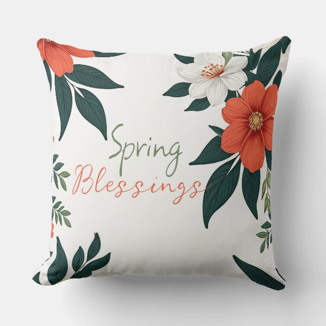 Cojín Decorativo Bendiciones de primavera (Anverso)