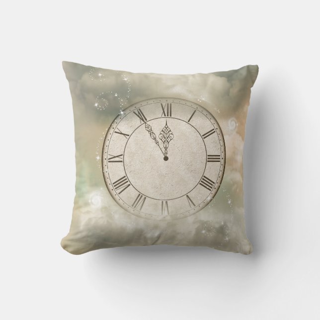 Cojín Decorativo Bendiciones del navidad, verde, oro, purpurina, (Anverso)