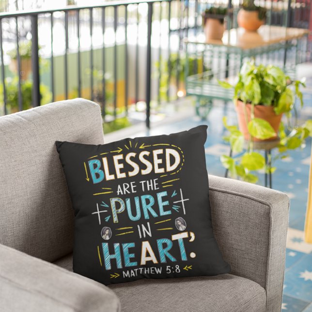 Cojín Decorativo Bendiciones Divinas: Una Iluminación Versa Biblia (Subido por el creador)