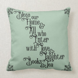 Cojín Decorativo Bendiga nuestro hogar
