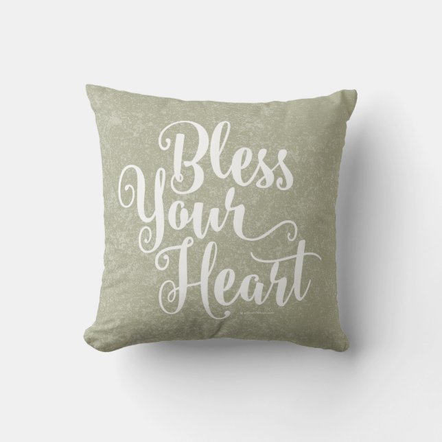 Cojín Decorativo Bendito sea tu corazón (Anverso)