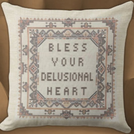 Cojín Decorativo Bendito tu corazón delirante - Graciosos Burbujas