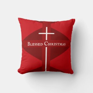 Cojín Decorativo Benditos Navidades Cruz Roja Cristiana
