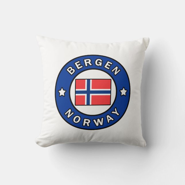 Cojín Decorativo Bergen Noruega (Anverso)