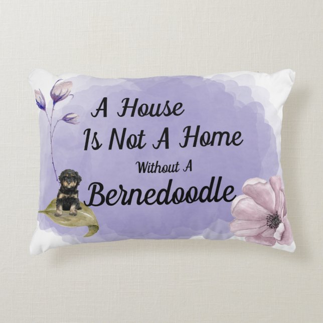 Cojín decorativo Bernedoodle (Anverso)