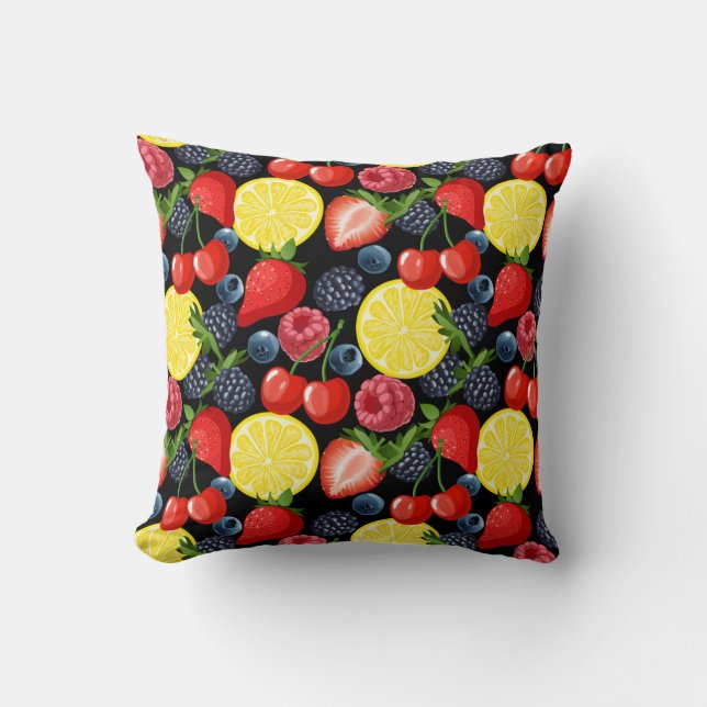 Cojín Decorativo Berries & Citrus Slices (Anverso)