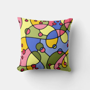 Cojín Decorativo Berries Zen Neurographic Digital Art Throw Pillow