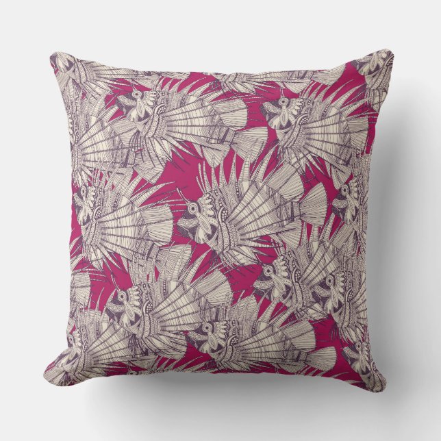 Cojín Decorativo berry de mirage de pescado (Anverso)