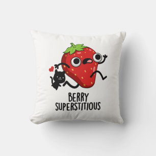 Cojín Decorativo Berry Superstitious Funny Fruit Pun