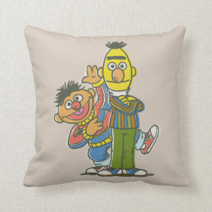Cojín Decorativo Bert y Ernie Estilo Clásico