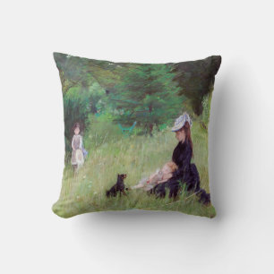 Cojín Decorativo Berthe Morisot - En un parque / Dans le parc
