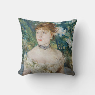 Cojín Decorativo Berthe Morisot - Joven muchacha con traje de baile