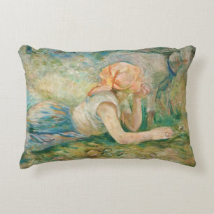 Cojín Decorativo Berthe Morisot - Pastora descansando