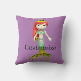 Cojín Decorativo Besada bruja de sirena, Thunder_Cove