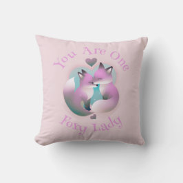 Cojín Decorativo Besado de zorros | Foxy Lady Pink