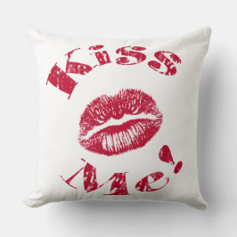 Cojín Decorativo ¡Bésame! Labios rojos