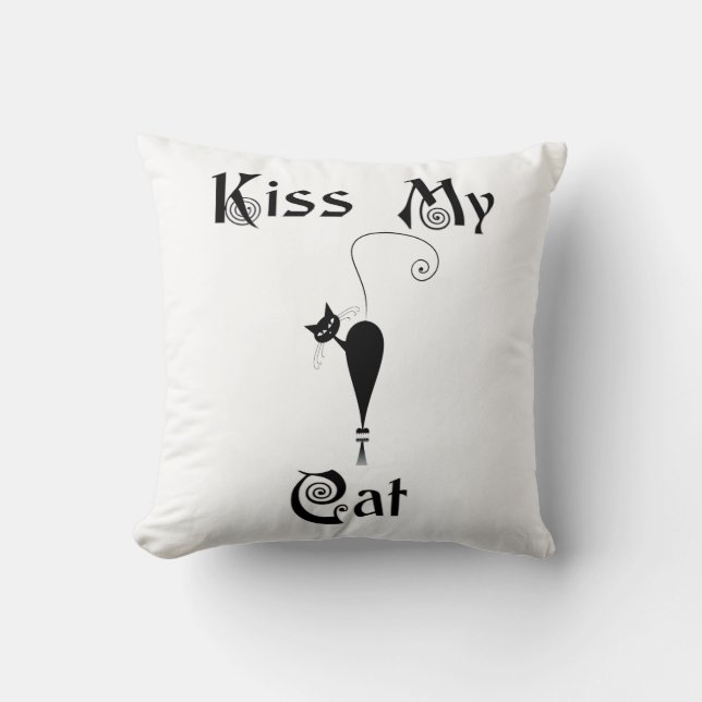 Cojín Decorativo Bese mi gato (Anverso)