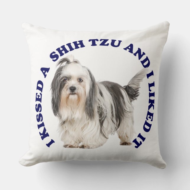 Cojín Decorativo Besé un Shih Tzu (Anverso)