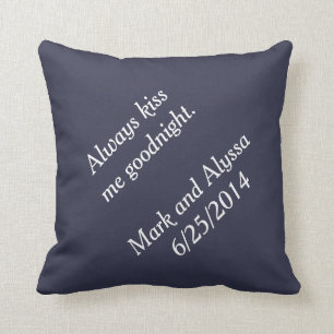 Cojín Decorativo Béseme siempre buenas noches
